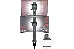 Hemudu Dual Monitor Articulating Stack Mount