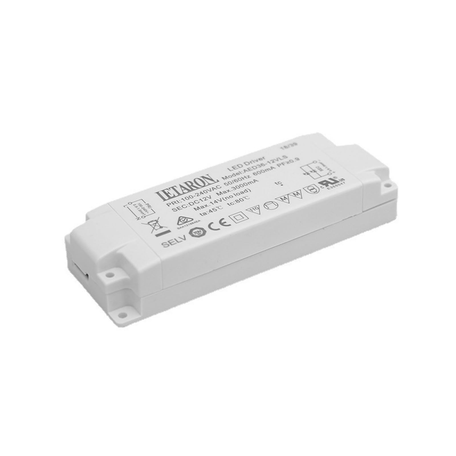 Alimentation AED36-12VLS tension constante 12V transformateur LED haute fidélité pour miroir