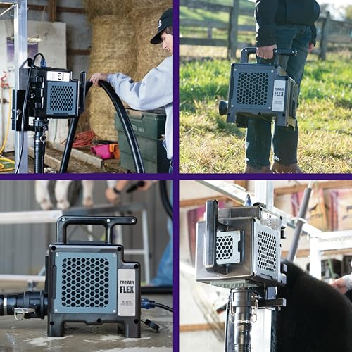 Weaver Livestock ProAir Livestock Blower, Robust Double Dryer System, Lightweight Compact Cooling Electric Blowers for Cows, Sheep, Goats and More