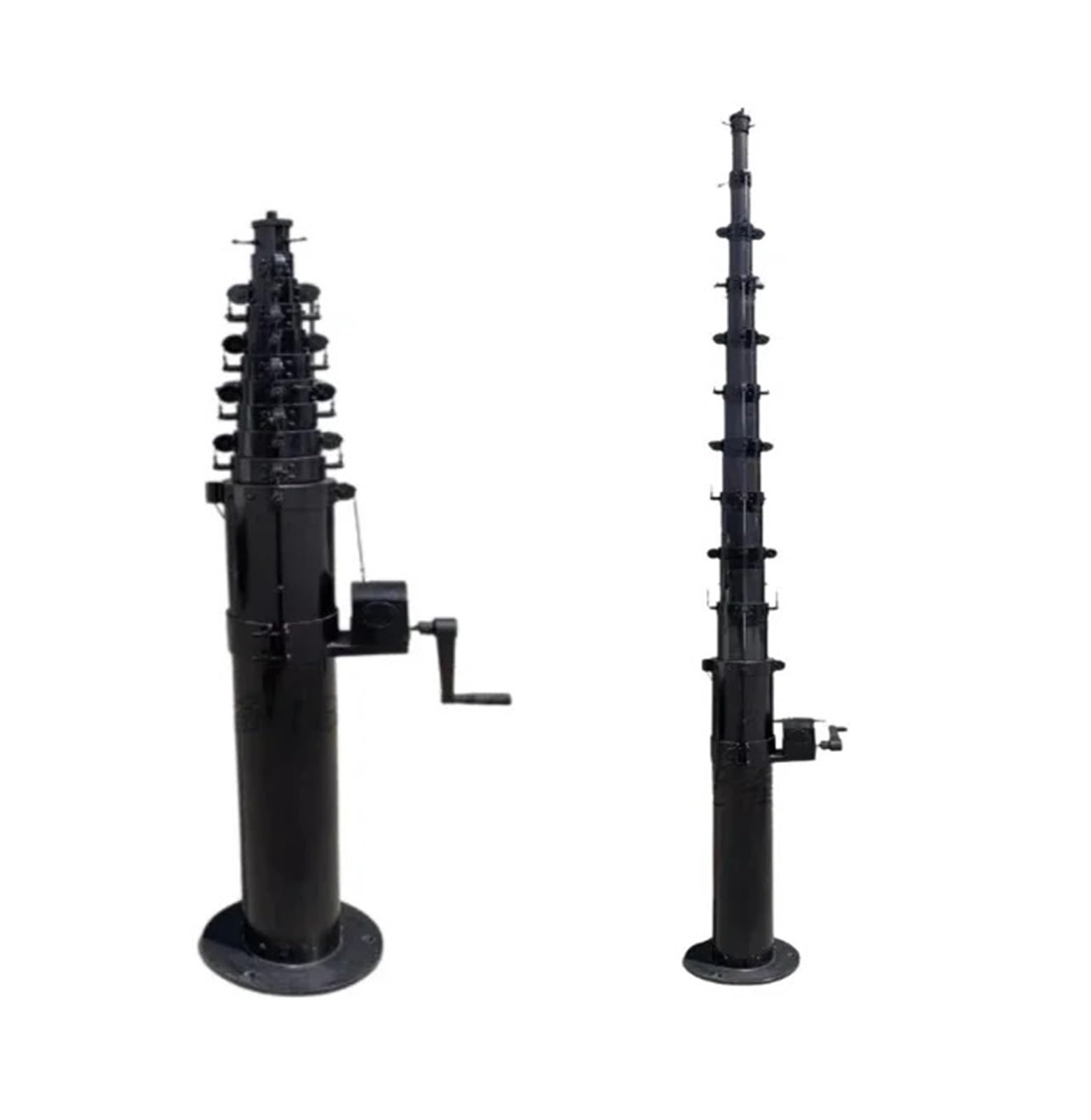 Jweinenl 12M 3-15M Carbon Fiber Telescopic Mast, Vehicle Mount Tripod Pole For Antenna Light Cctv Camera(12M)