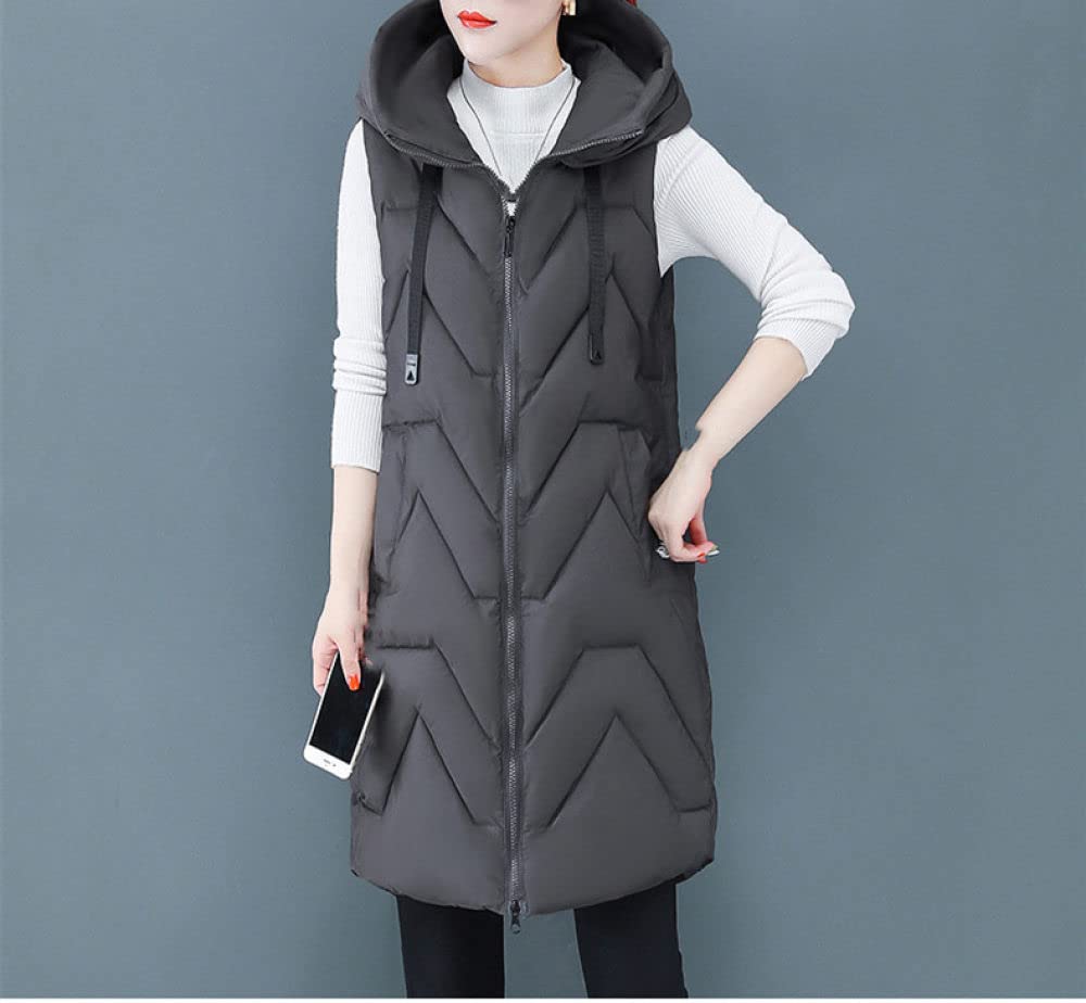 grey down vest women's
