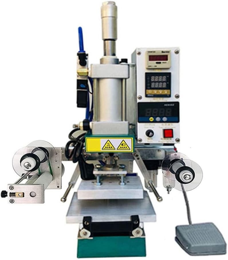Fully Automatic Hot Foil Stamping Embossing Machine, Leather Embosser Stamper Machine with Digital Display Paper Logo PVC Card Press Embossing Bronzing Machine