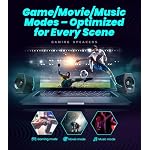 Edifier G2000 RGB Gaming Speakers, 32W Peak Power, Compact Design for PC/PS4/Desktop, Bluetooth 5.1, 3.5mm AUX, Game/Movie/Music Modes, 12 RGB Lighting Effects - Black - Image 5