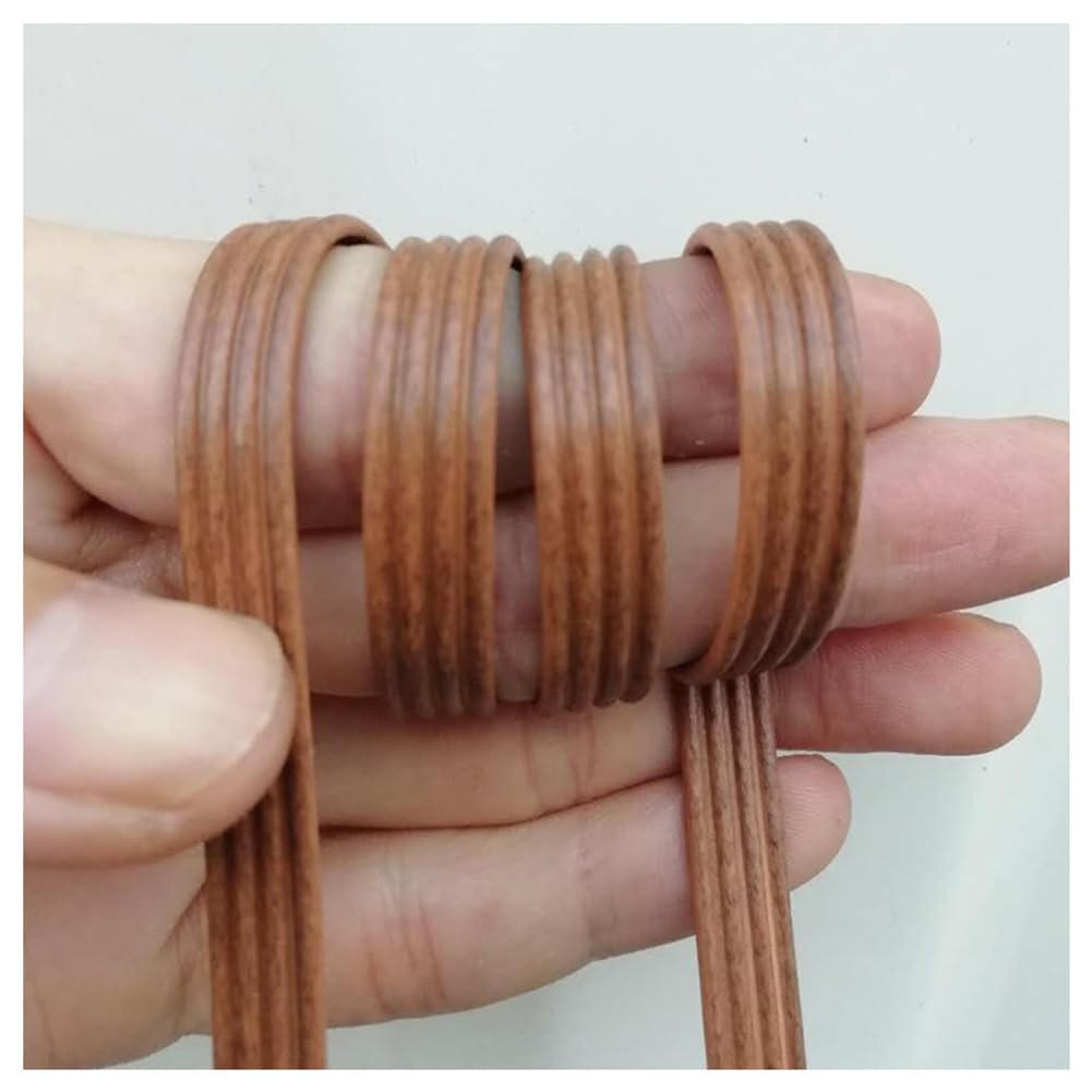 213ft PE Flat Rattan Woven Rope, Plastic Wicker Furniture Repair Rattan, Synthetic Rattan Replacement Material for Patio - Imitation Old Color