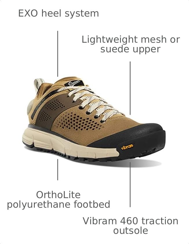 Image of Danner Trail 2650 3 inch Hiking Shoes for Women - Durable Suede & Textile Upper with Breathable Mesh Lining, Ortholite Footbed & Vibram Traction Outsole