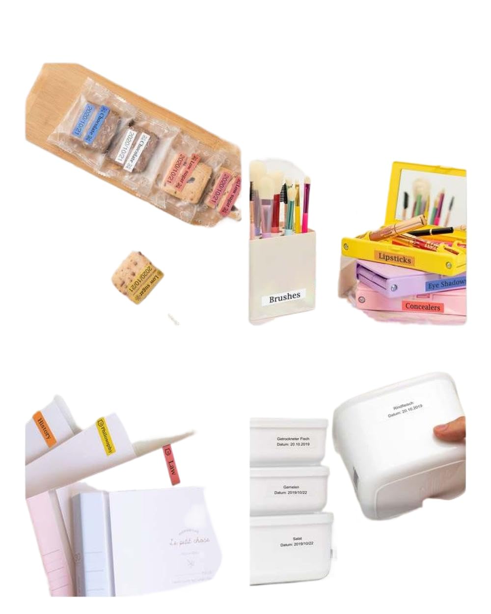 Nastro per etichette compatibile da 6 confezioni TZe TZ 12 mm 0,47 laminato per PT-D210 PT-H110