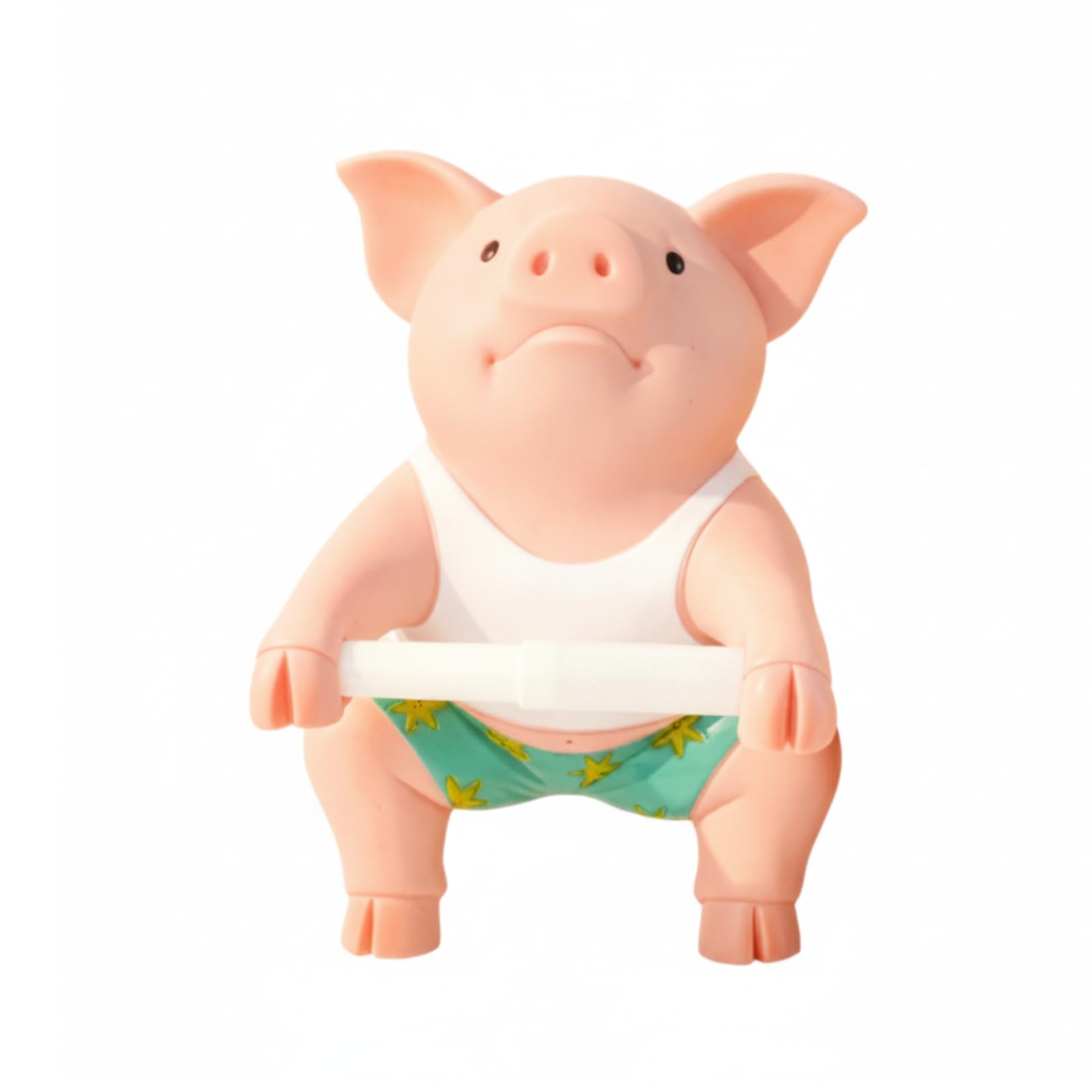 Porta Carta Igienica con Forma di Animale Carino Porta Rotolo a Forma di Animale Divertente Portarotolo per Bagno, Fitness Pig