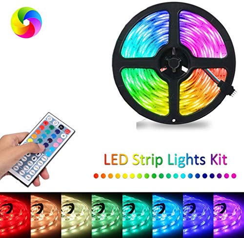 LED Strip Lights, 3528 SMD RGB Color Changing 600LEDs Flexible LED Tape Light