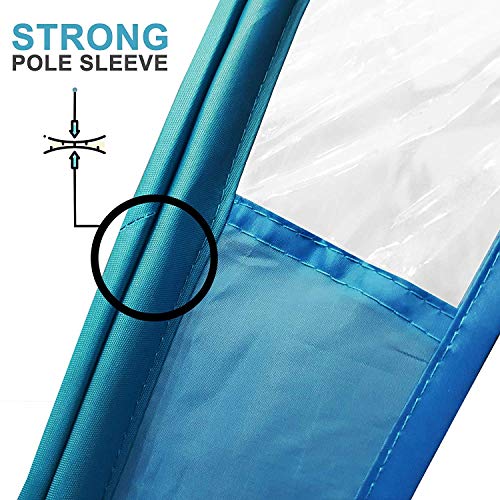 Spray Tan Tent (Blue) The Best, Bigger Than Others, Folds Easily In 30 Seconds and Has NO Logo On Tent Itself! Professional Sunless Tanning Pop-Up Spraying Booth for Airbrush Art, Makeup & Painting - Thumbnail 7
