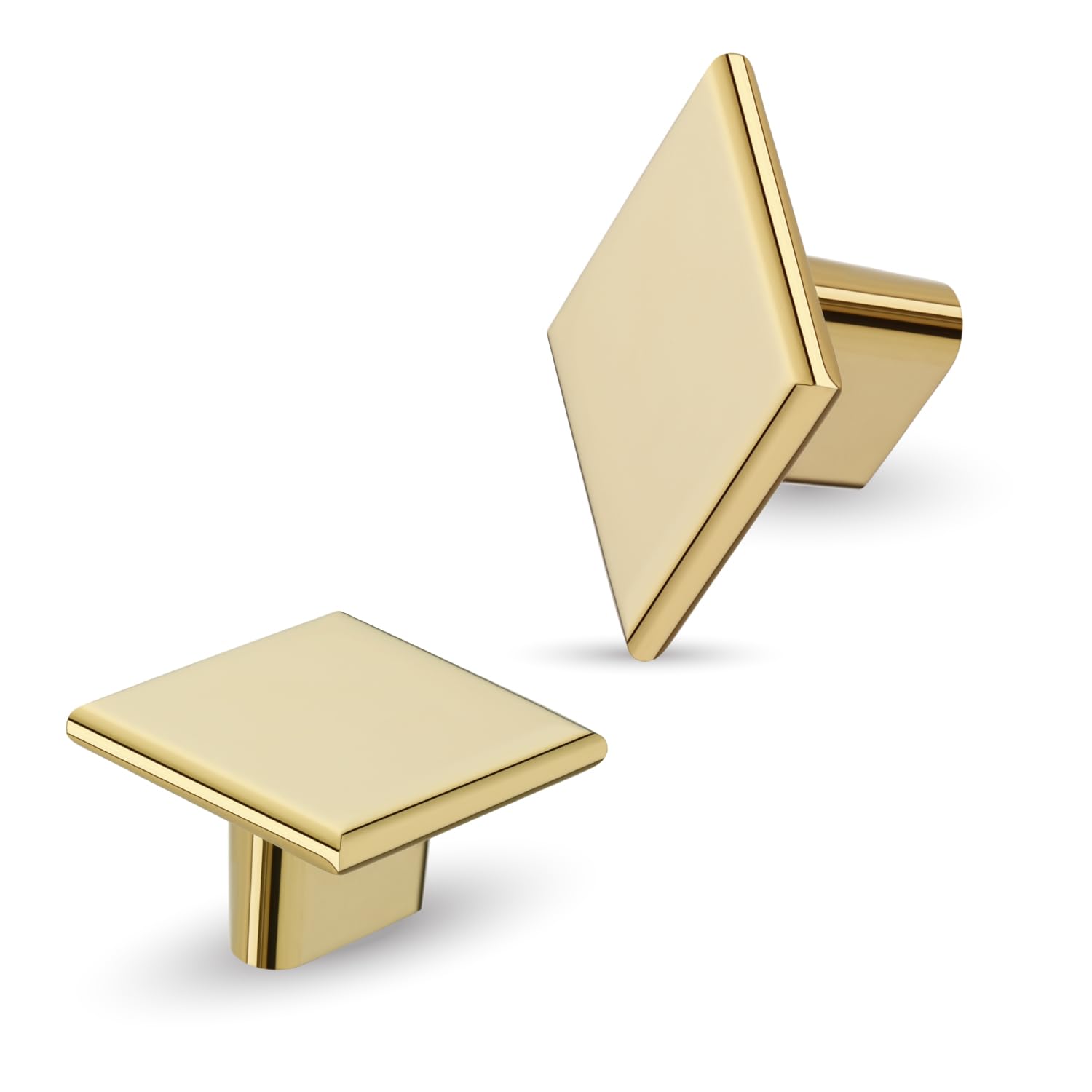 LAPO 3 Piece Pull Knobs for Drawers – Cabinet Knob for Kitchen, Wardrobe, Cupboard, and Home Furniture (Material-Zinc, PVD Gold Finish)