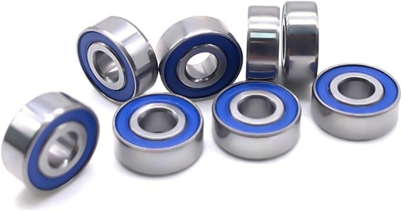 10PCS MR83RS 3x8x3 mm Chrome Steel Blue Rubber Seals Ball Bearings MR83RS ABEC-7 RC Car Truck Miniature Bearing