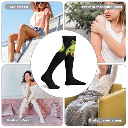 Cute Avocado Thigh High Socks Warm Boot Stockings Over The Knee High Socks Long Winter Stockings4