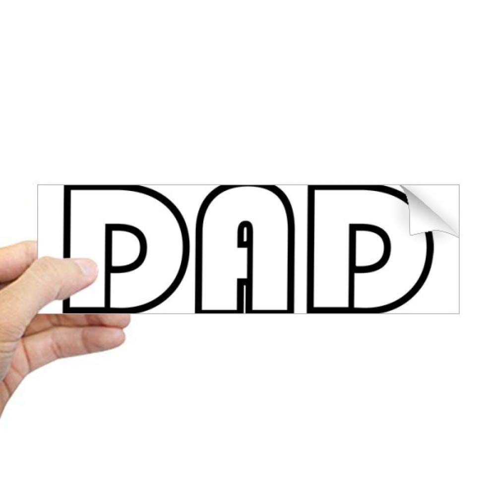 Autocollant de fenêtre Best Dad Ever : sticker rectangulaire haute finition