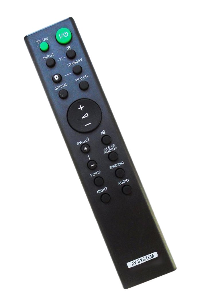 Photo 1 of Replaced Remote Control Compatible for Sony HTCT780 RMTAH100U 1-492-930-11 HT-CT180 SAWCT180 SA-CT180 Audio Sound Bar Base AV System