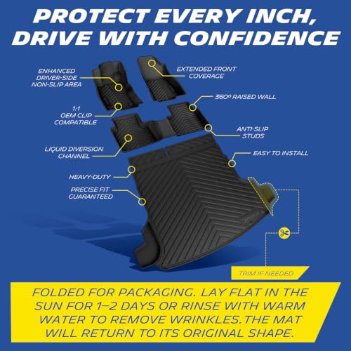 Image of Michelin Vehicle Mats for 2025-2026 Subaru Forester Gas (4 Piece) | Not Fit Hybrid & 2025 Wilderness, All-Weather TPE Custom Fit Liner, Premier