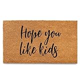 MAINEVENT Hope You Like Kids Doormat 30x17 Inch, Funny Door Mat Outdoor, Funny Welcome Mat for Front Door