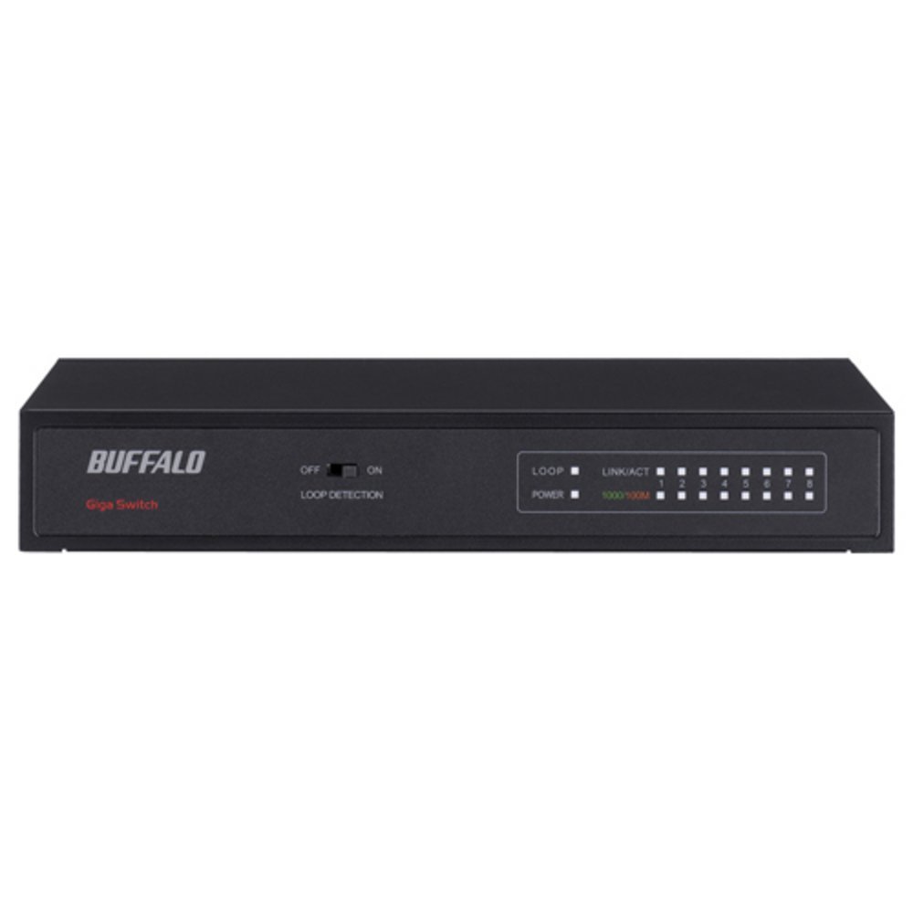 Amazon | BUFFALO Giga対応 スイッチングHub ブラック LSW4-GT-8NS/BK  