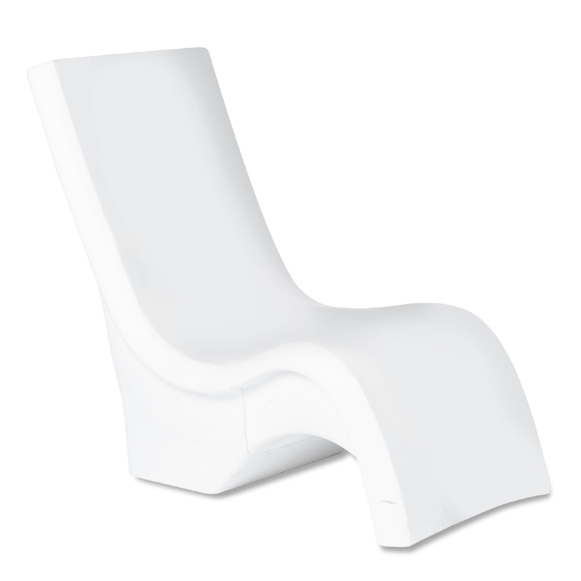 Photo 1 of Step2 Vero Pool Chair, Fade-Resistant, Waterproof Patio Furniture for Sun Shelf, Use in Pools up to 15-Inches of Water, Weighted, 43"D x 23"W x 37"H, Resin, White