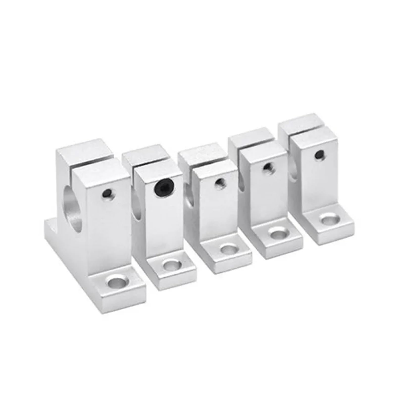 1 pieza de eje óptico lineal SK soporte vertical marco de rodamiento de aleación de aluminio soporte de varilla de pulido SK 8mm a 60mm(Sk40mm)