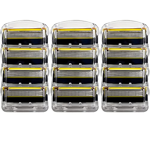 カミソリ替刃 対応 Fusion フュージョン 5替刃 メンズカミソリ フFusion マニュアル カミソリ 12個入り 髭剃り