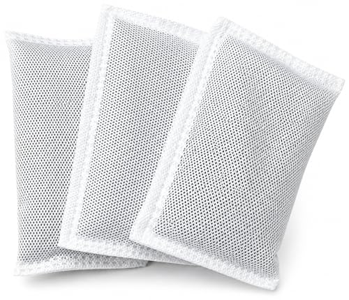Nispira Universal Activated Charcoal Odor Filter Refill Deodorizers Absorber 3 Packs For Touchless Trash Cans 8 Gallon and Larger