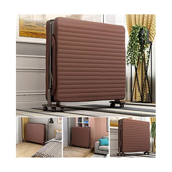 Home Simple Folding Bed Single Portable Adjustable Multifunctional Office Recliner Lunch Break Accompanying Bed,Stripe - Image 6