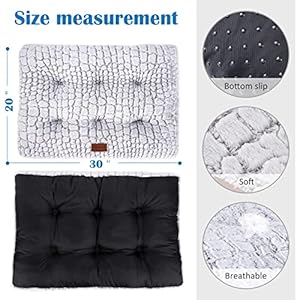   ULIGOTA-Dog-Bed-Crate-Pad-Plush-Dog-Crate-Mat-for-Small-Medium-Large-Dogs-Soft-Dog-Bed-Anti-Slip-Fulffy-Comfy-Kennel-Pad