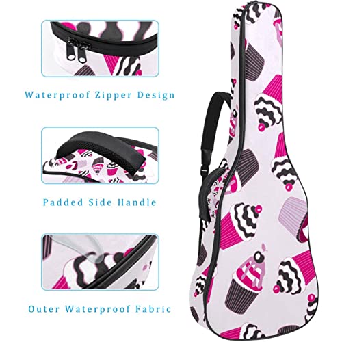 Housse imperméable pour guitare acoustique avec double bandoulière et poche Motif oiseaux volants Fond jaune… - Les Beatles, Paul McCartney, John Lennon, RIngo Starr, George Harrison Housse imperméable pour guitare acoustique avec double bandoulière et poche Motif oiseaux volants Fond jaune… – Image 5
