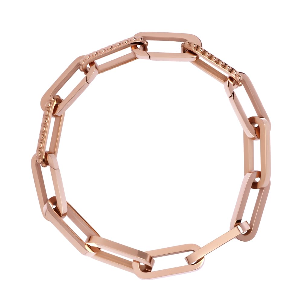 iXXXi Connect Seed Frame Bracelet Rose Goud, Coco, Stainless Steel, No Gemstone