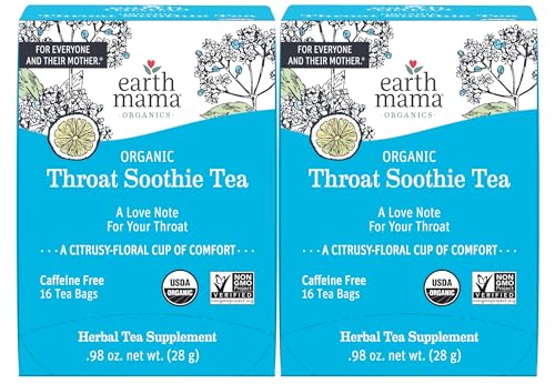 Earth Mama Throat Soothie tea boxes