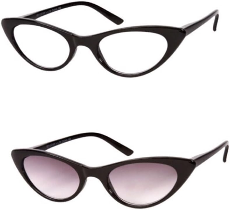 Readers 2 Pair The Brit and Ashlee Unisex Cat Eye Sun