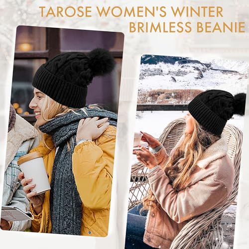Gorro de mujer de invierno TAROSE con pompón miniatura 6