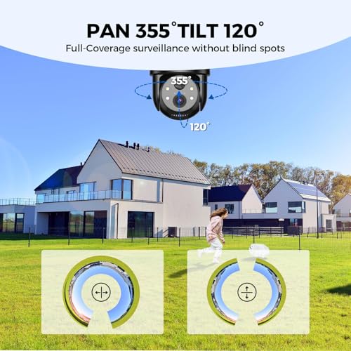 Image of LITYMOL 4G LTE Cellular Security Camera, 2K Outdoor Camera Wireless with 360 View, Color Night Vision, AI Detection, 2-Way Audio, Spotlight Siren Alarm, SD /Cloud Storage