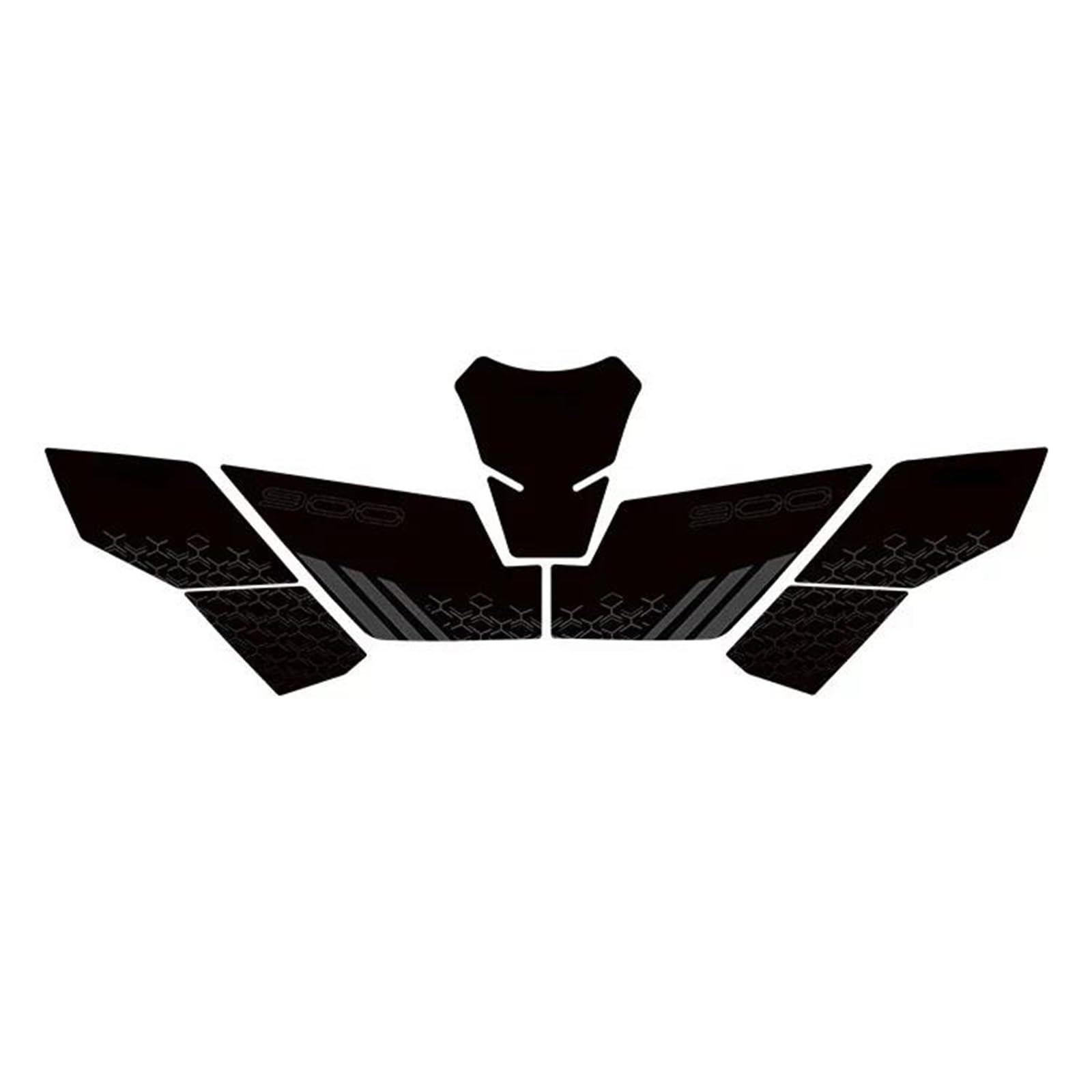 Decorative Sticker for Kawasaki Z900 Z 900 2022 Motorcycle Protector Tank Pad Side Traction Sticker(Grey)