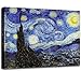 dgbtcart Starry Night, Vincent Van Gogh Canvas Wall art, Classic Paintings Reproduction Pictures Poster, Abstract Artwork Prints for Home Decor 24
