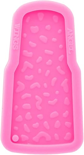 Brillante brillante forma de vaso llavero molde de silicona con agujero collar de joyería de epoxi molde de silicona de resina de artesanía moldes