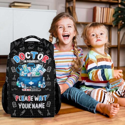 Custom Kids Backpack for School - 17 Inch Large Capacity Doctor Backpacks for Kindergarten Boys - Lightweight Travel Bookbag4