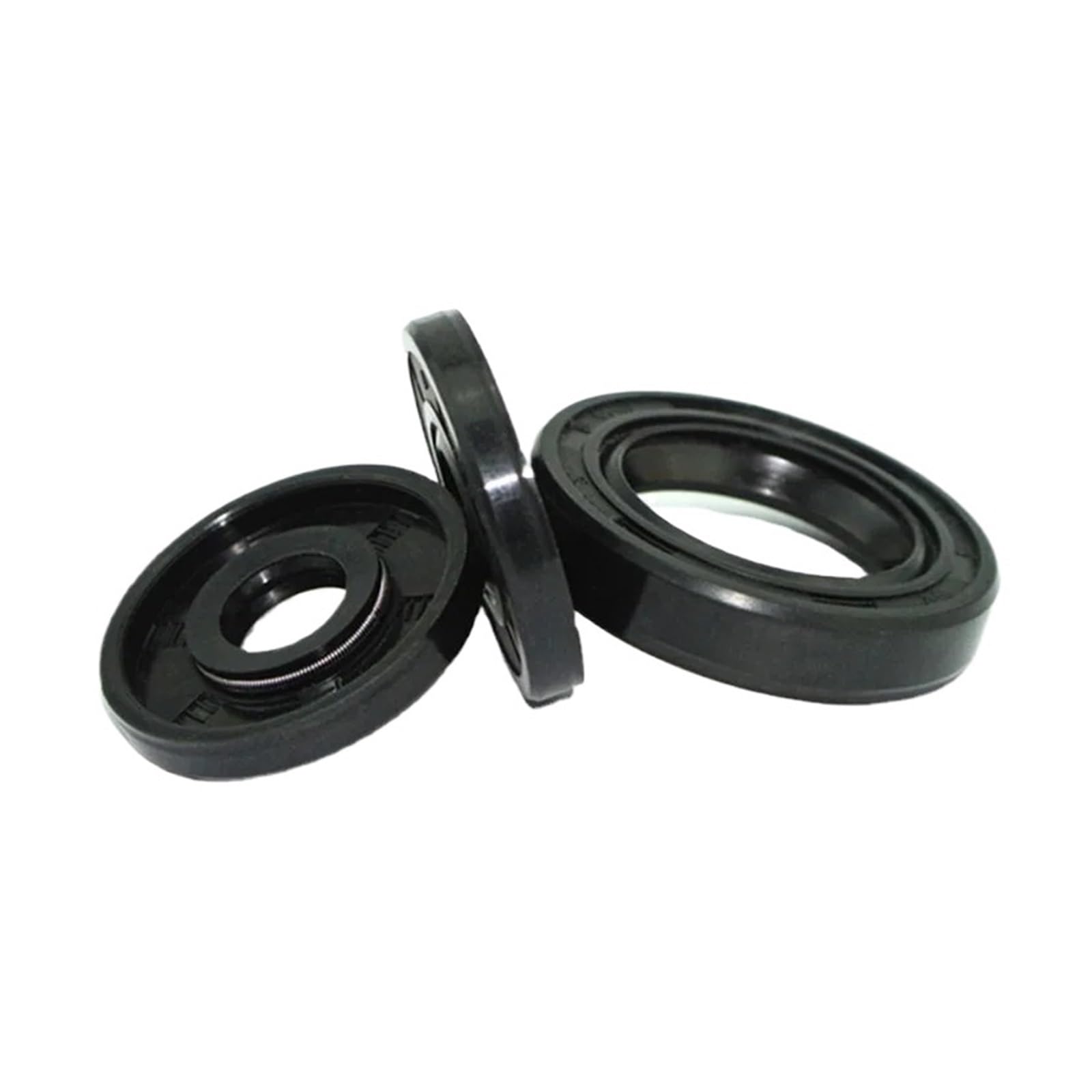 QXWPBIBAN 10pcs/Shaft Oil Grease Seal TC-25 * 62 7/8/ 10/12 Rubber Covered Double Lip with Spring(25x62x10)