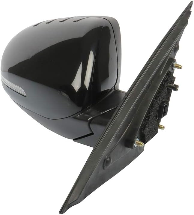 SCITOO Passenger Side View Mirror Fit For 2011-2013 For Kia OPTIMA K5 HYBRID Power Signal Lamp Manual Folding Right Black Exterior Mirror KI1321152 876202T110