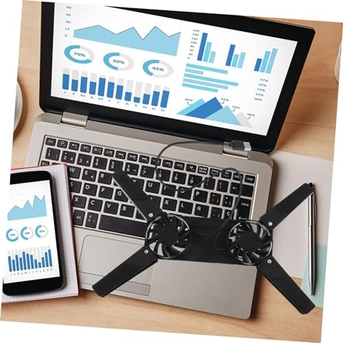 Base refrigeradora portátil para laptop, soporte con ventilador integrado para uso en juegos y oficina, diseño compacto y ligero, disipación mejorada del calor, compatible con todas las laptops miniatura 7