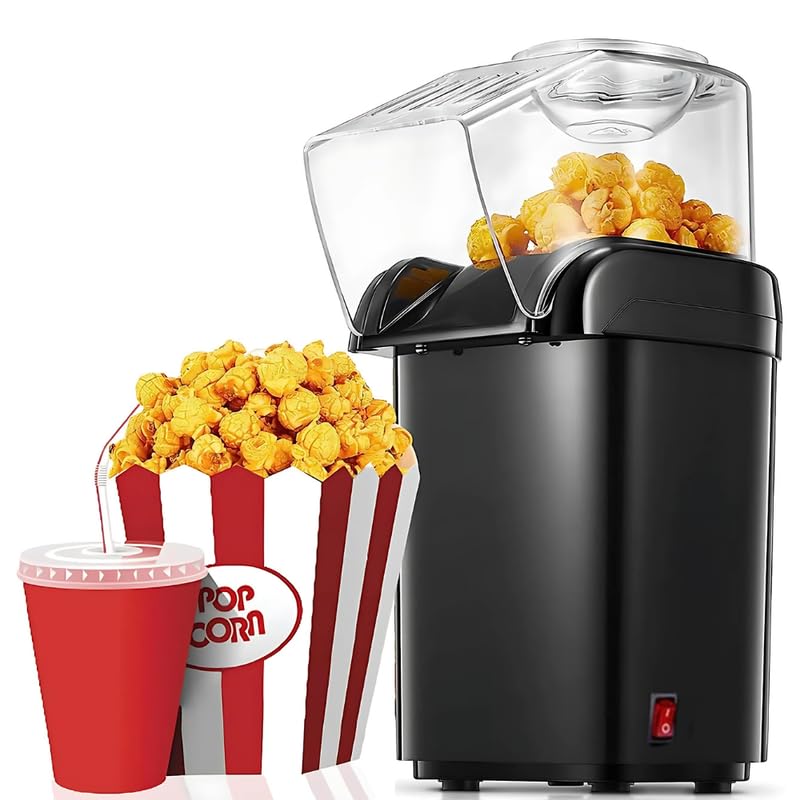 Drumstone 𝟏𝟓 𝐘𝐄𝐀𝐑𝐒 𝐖𝐀𝐑𝐑𝐀𝐍𝐓𝐘 Healthy Oil-Free Popcorn Maker, 1200W...