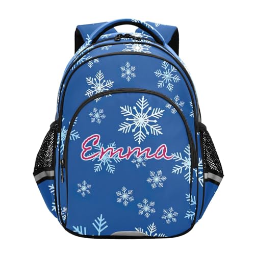 Sac à dos personnalisé fille garçon 6-12 ans motif flocons