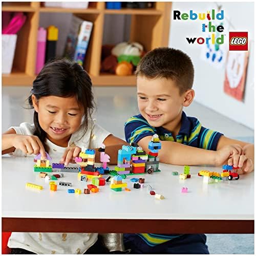 LEGO 10713 Classic Creative Suitcase, Toy Storage Case with Fun Colourful Building Bricks for Kids, Gifts for 4 plus Year old Kids, Boys and Girls