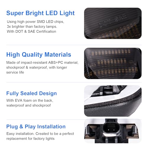 LED para techo cabina Ram 2500-5500 2019-2026 ahumados miniatura 4