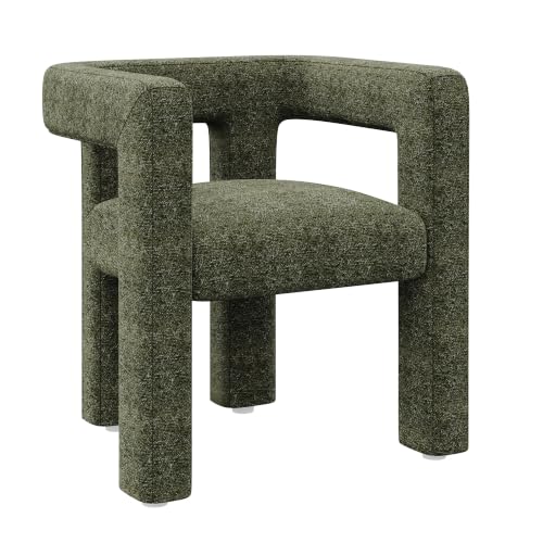 Image of BELLEZE Lisbon Upholstered Dining Chair - Green