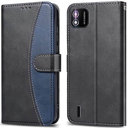 LEBE Coque pour Wiko Y62, Etui en Cuir PU Housse pour Wiko Y62, Étui Téléphone Wiko Y62, Pochette Housse pour Wiko Y62, Noir