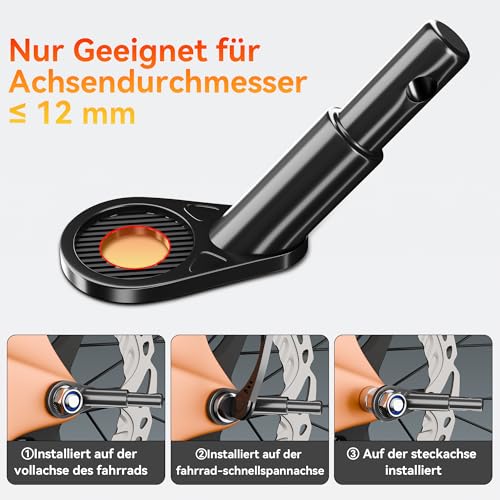 NICEDACK Fahrradanhänger Kupplung, Fahrrad Anhängerkupplung,Hundeanhänger Adapter für Fahrrad,Fahrradanhänger-Adapter,Kinderanhänger Fahrradkupplungen (Kohlenstoffstahl-Schwarz)