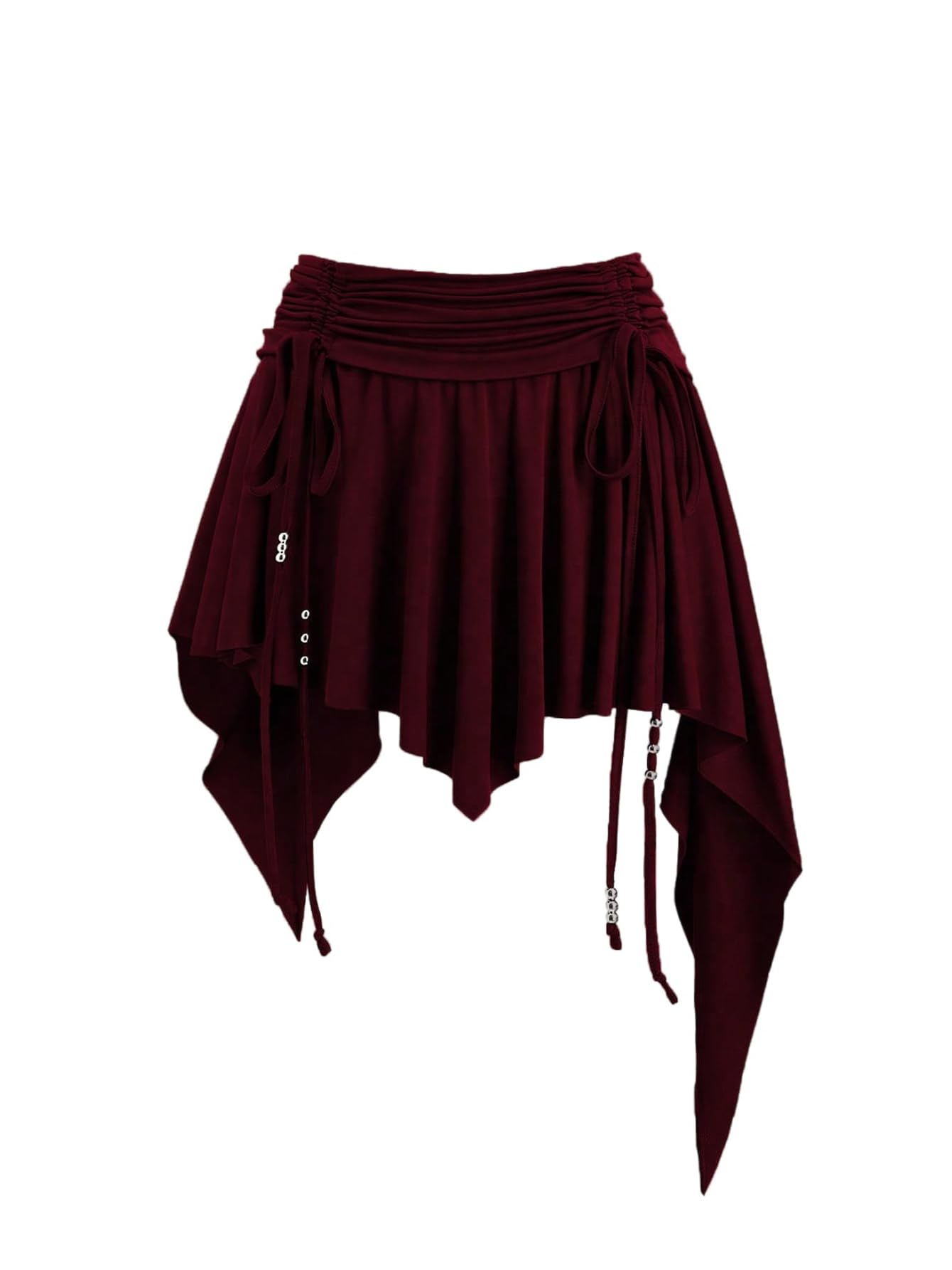 GORGLITTER Y2k minirok voor dames, ultralichte tailleband