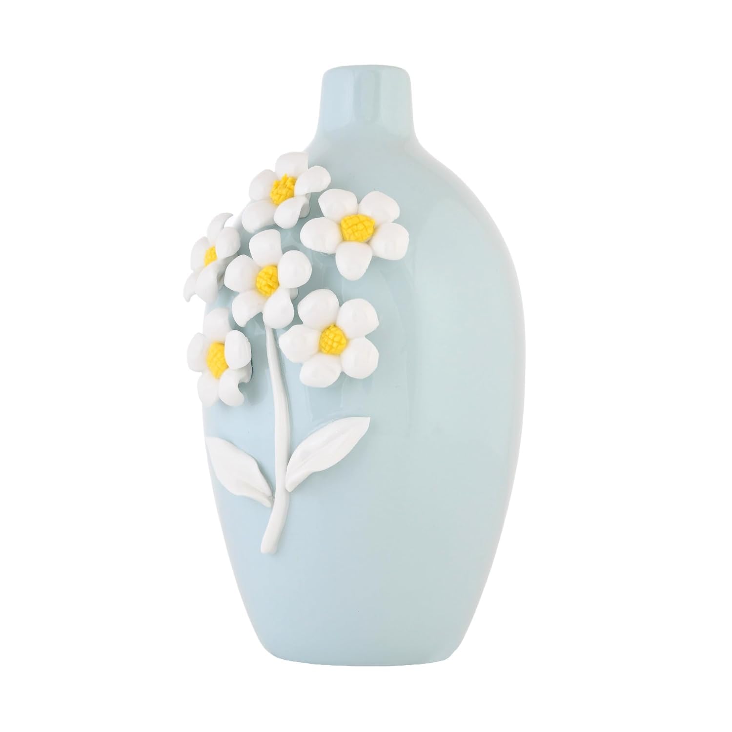 Amazon Basics Pro-Artistic Ceramic Vase | for Home Décor (Sky Blue) 1