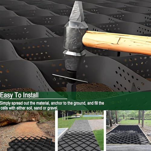 Grilles de 5,1 cm pour stabilisation du sol et pavé perméable